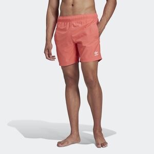 adidas Originals Adicolor Essentials Trefoil Swim Shorts Coral Men's 2XL (HE9423